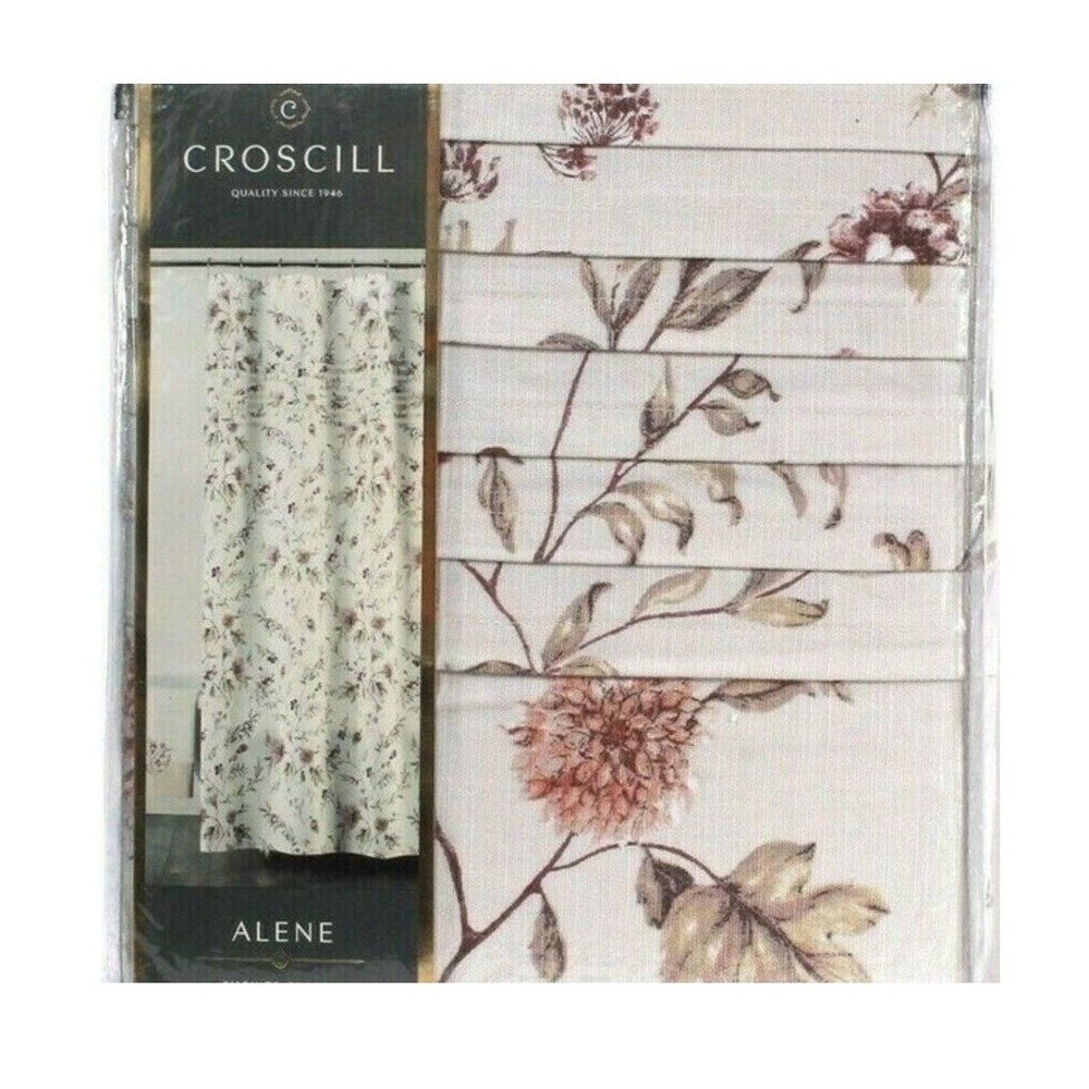 Croscill Alene Shower Curtain ~ 72"x72" Spring multicolor Floral 100% Co…‎